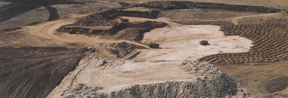 スペインにあるセピオライトの大規模な鉱床